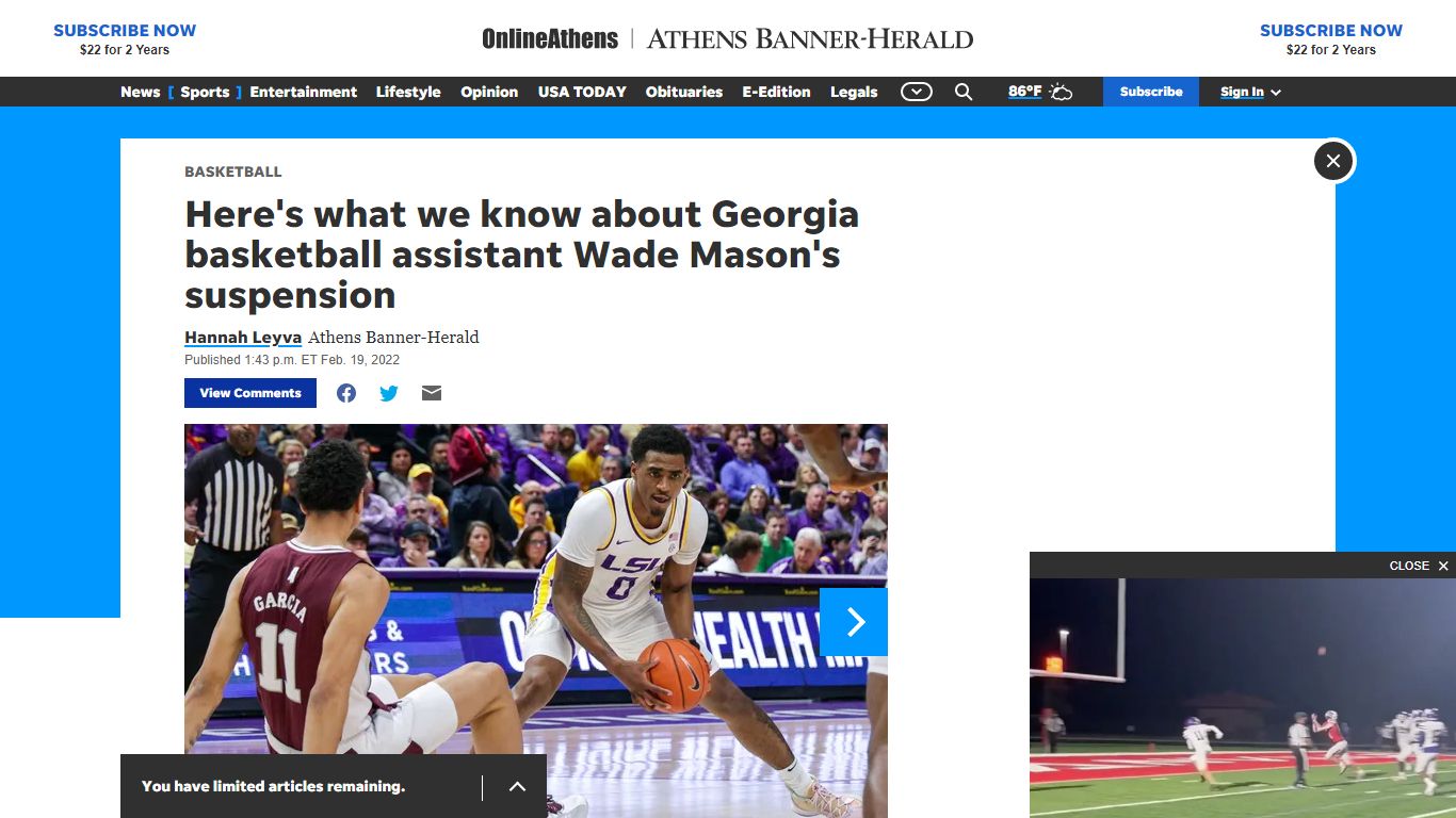 UGA basketball: What to know about Wade Mason, Brian Fish - Online Athens